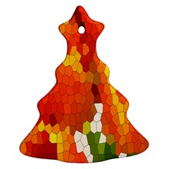 Mosaic Glass Colorful Color Ornament (christmas Tree) 