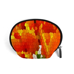 Mosaic Glass Colorful Color Accessory Pouches (small)  by Simbadda