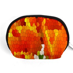 Mosaic Glass Colorful Color Accessory Pouches (medium)  by Simbadda