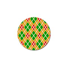 Colorful Color Pattern Diamonds Golf Ball Marker (10 Pack)