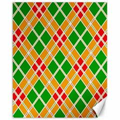 Colorful Color Pattern Diamonds Canvas 16  X 20  