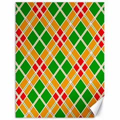 Colorful Color Pattern Diamonds Canvas 18  X 24  