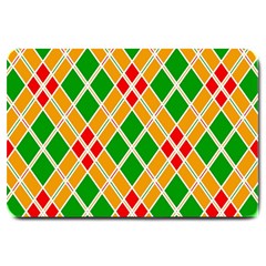 Colorful Color Pattern Diamonds Large Doormat 