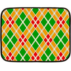 Colorful Color Pattern Diamonds Fleece Blanket (mini)