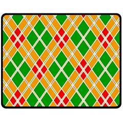 Colorful Color Pattern Diamonds Fleece Blanket (medium) 