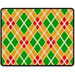 Colorful Color Pattern Diamonds Fleece Blanket (Medium)  60 x50  Blanket Front