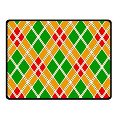 Colorful Color Pattern Diamonds Fleece Blanket (small)