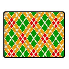 Colorful Color Pattern Diamonds Double Sided Fleece Blanket (small) 