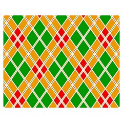 Colorful Color Pattern Diamonds Double Sided Flano Blanket (medium) 