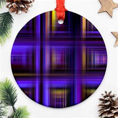 Background Texture Pattern Color Round Ornament (two Sides) by Simbadda