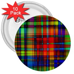 Abstract Color Background Form 3  Buttons (10 Pack) 