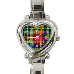 Abstract Color Background Form Heart Italian Charm Watch by Simbadda