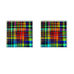 Abstract Color Background Form Cufflinks (square)