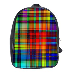 Abstract Color Background Form School Bags(large) 