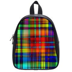 Abstract Color Background Form School Bags (small) 