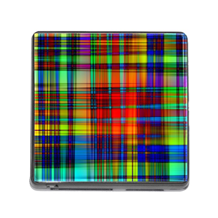 Abstract Color Background Form Memory Card Reader (Square)