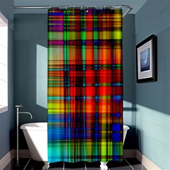 Abstract Color Background Form Shower Curtain 36  X 72  (stall) 