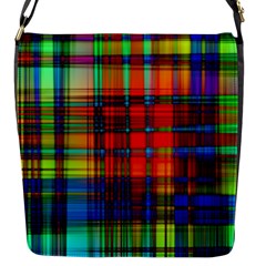 Abstract Color Background Form Flap Messenger Bag (s) by Simbadda