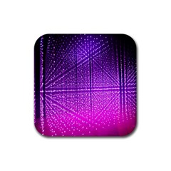 Pattern Light Color Structure Rubber Coaster (square)  by Simbadda