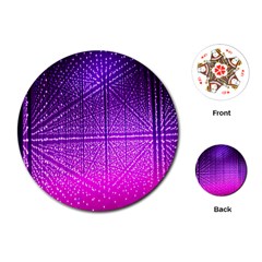 Pattern Light Color Structure Playing Cards (round) 