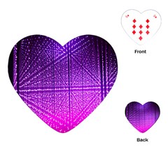 Pattern Light Color Structure Playing Cards (heart) 