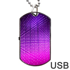 Pattern Light Color Structure Dog Tag Usb Flash (two Sides)