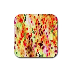 Background Color Pattern Abstract Rubber Coaster (square) 