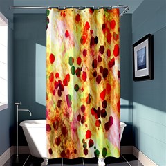 Background Color Pattern Abstract Shower Curtain 36  X 72  (stall) 