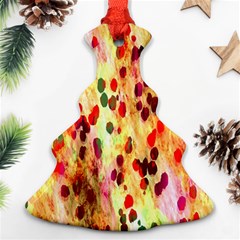 Background Color Pattern Abstract Christmas Tree Ornament (two Sides)