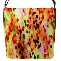 Background Color Pattern Abstract Flap Messenger Bag (s)