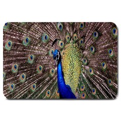 Multi Colored Peacock Large Doormat  by Simbadda