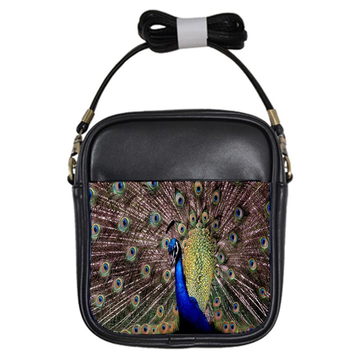 Multi Colored Peacock Girls Sling Bags