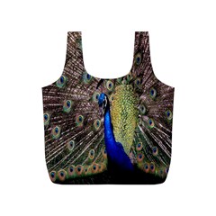 Multi Colored Peacock Full Print Recycle Bags (s) 