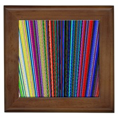 Multi Colored Lines Framed Tiles