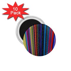 Multi Colored Lines 1 75  Magnets (10 Pack) 