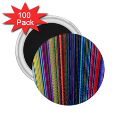 Multi Colored Lines 2 25  Magnets (100 Pack) 