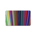 Multi Colored Lines Magnet (Name Card) Front