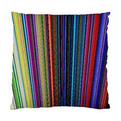 Multi Colored Lines Standard Cushion Case (two Sides) by Simbadda