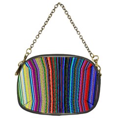 Multi Colored Lines Chain Purses (two Sides) 