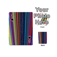 Multi Colored Lines Playing Cards 54 (mini) 