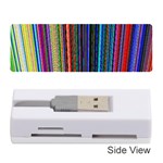 Multi Colored Lines Memory Card Reader (Stick)  Front