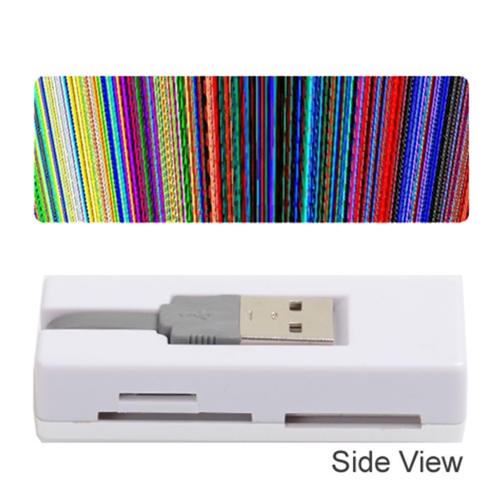 Multi Colored Lines Memory Card Reader (Stick) 