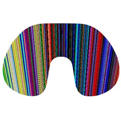 Multi Colored Lines Travel Neck Pillows