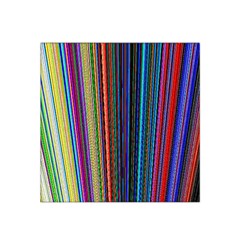 Multi Colored Lines Satin Bandana Scarf