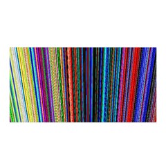 Multi Colored Lines Satin Wrap