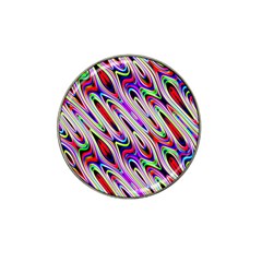 Multi Color Wave Abstract Pattern Hat Clip Ball Marker (10 Pack) by Simbadda