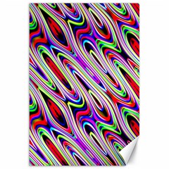 Multi Color Wave Abstract Pattern Canvas 20  X 30  