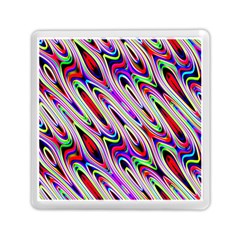 Multi Color Wave Abstract Pattern Memory Card Reader (square) 