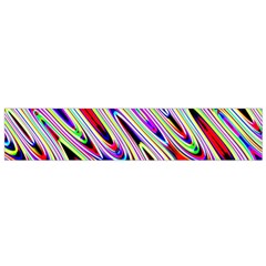 Multi Color Wave Abstract Pattern Flano Scarf (small)