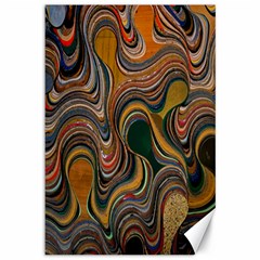 Swirl Colour Design Color Texture Canvas 12  X 18   by Simbadda